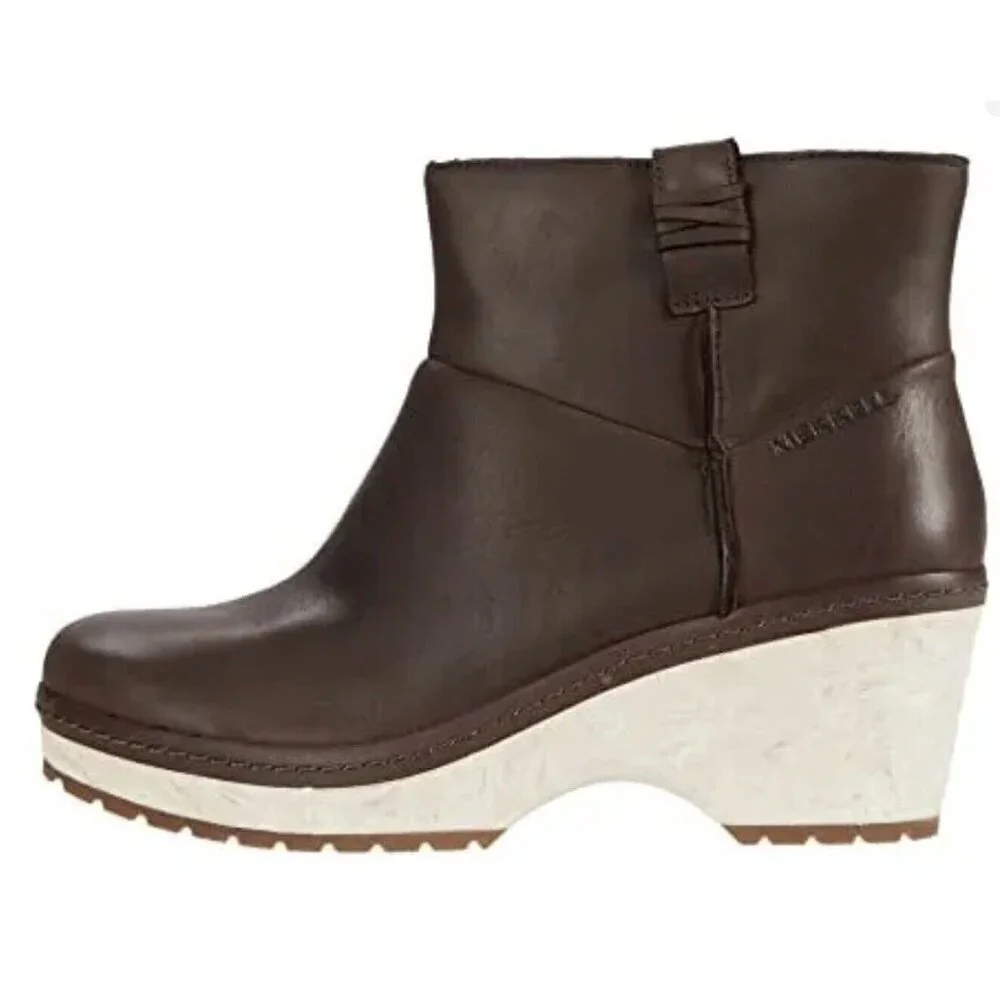 Woman’s Brown Merrell Halendi Bluff Pull-on Boots Size 10.5 - Picture 8 of 10